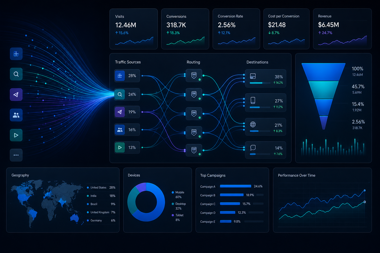 On-chain Explore command center dashboard